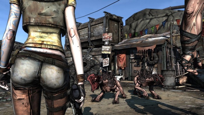 Borderlands 3 artwork featuring Lilith and Skag