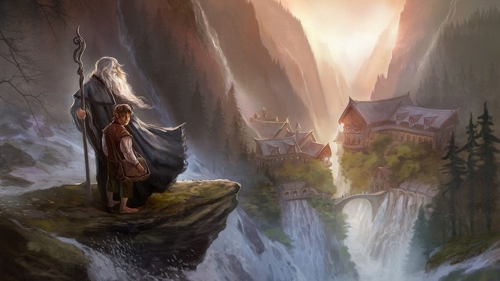 Gandalf and Frodo in Rivendell from The Lord of the Rings