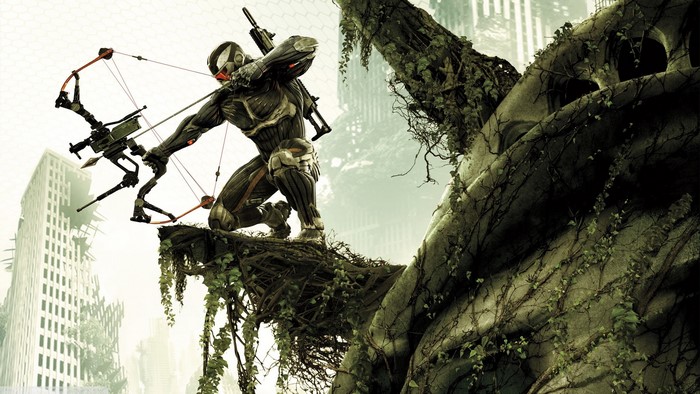 Crysis 3 Nanosuit soldier with bow and arrow