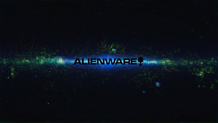 Alienware logo in space