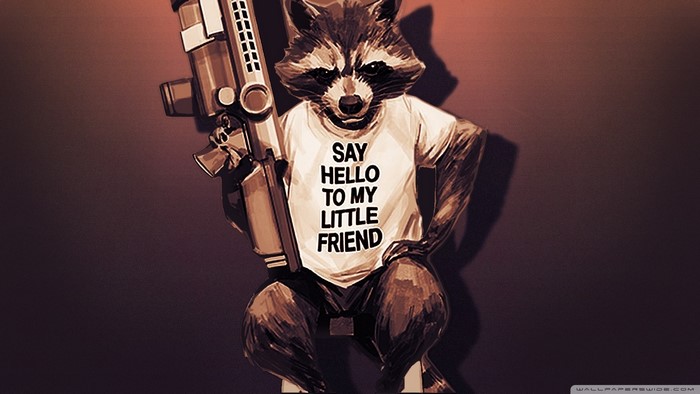 Rocket Raccoon from Guardians of the Galaxy
