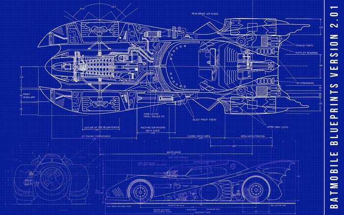Batmobile Blueprints Version 2.01