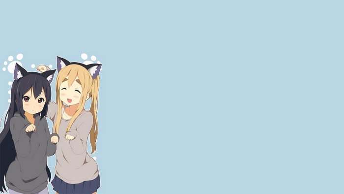 Azusa Nakano and Tsumugi Kotobuki from K-On!