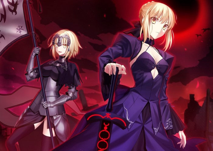 Jeanne d'Arc and Saber Alter from Fate/Grand Order