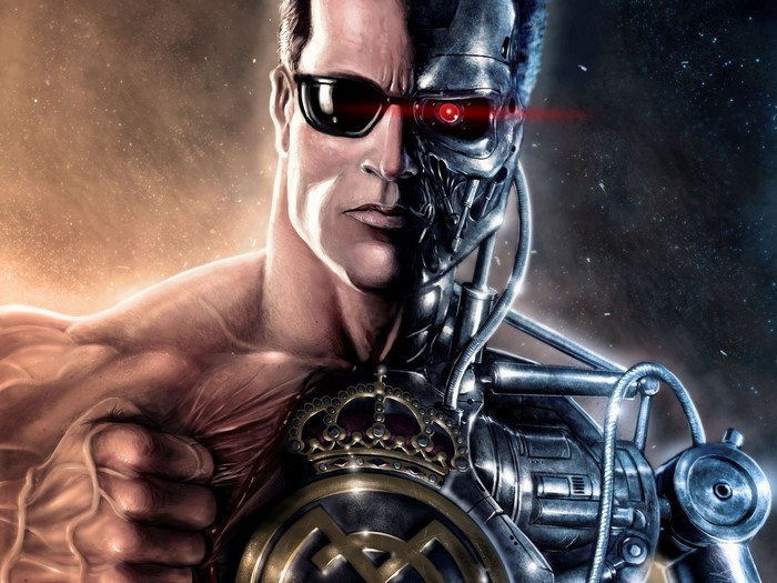 Arnold Schwarzenegger Terminator Cyborg Artwork