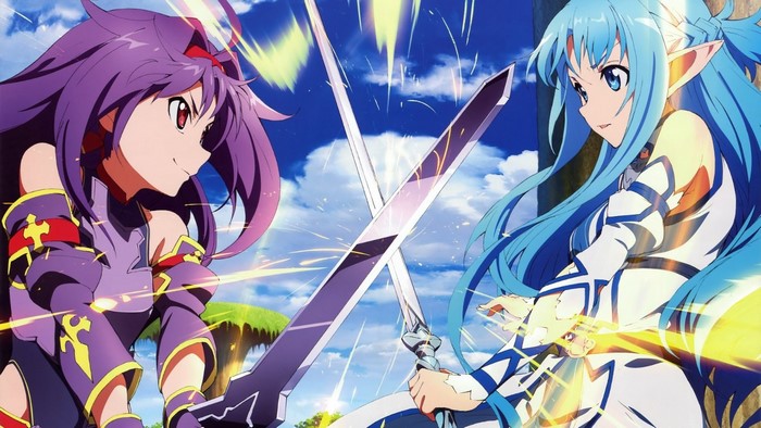 Asuna and Yuuki from Sword Art Online