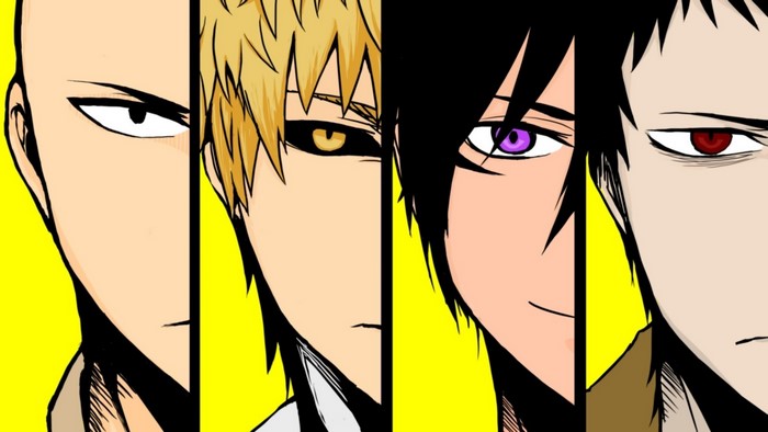 Saitama, Genos, and Zombie Man from One Punch Man