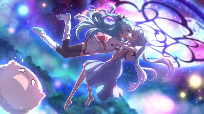 Chino Kafuu and Noel from Sora no Method crossover