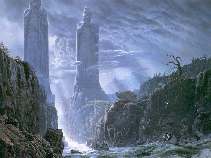 The Argonath statues from The Lord of the Rings