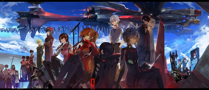 Neon Genesis Evangelion characters and Eva Unit 02