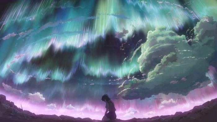 Children Who Chase Lost Voices - Night Sky with Aurora