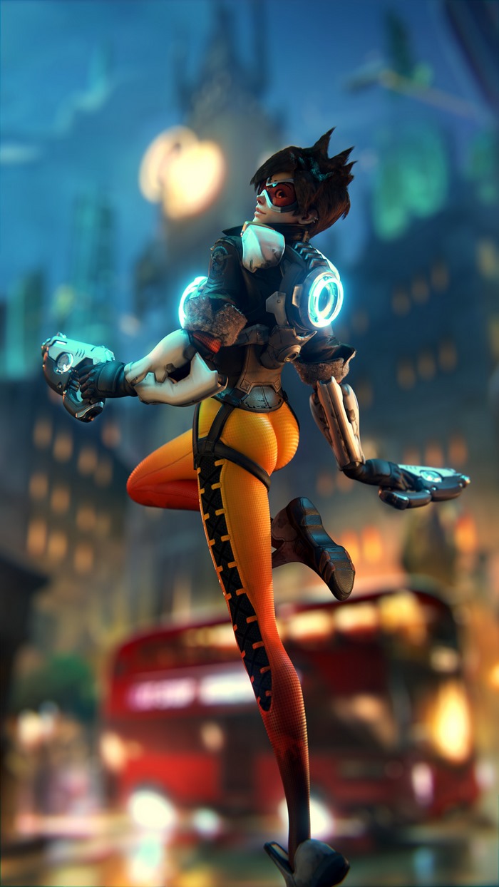 Tracer from Overwatch with Pulse Pistols