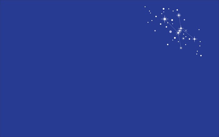 Constellation of Orion on a blue background