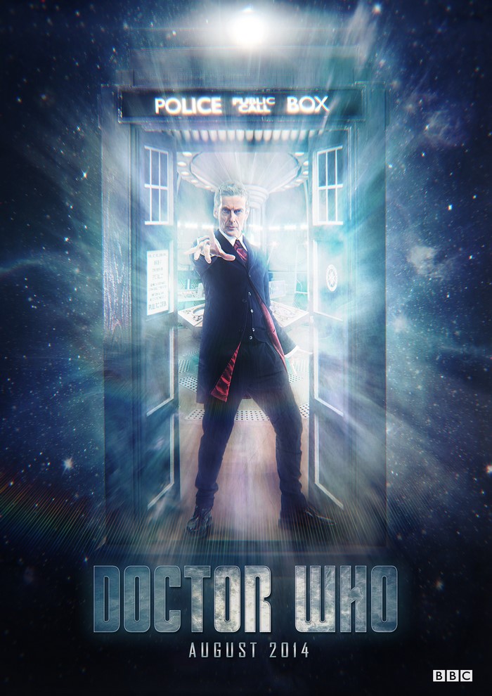The Twelfth Doctor from Doctor Who in the TARDIS