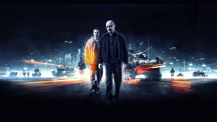 Walter White and Jesse Pinkman from Breaking Bad in Battlefield 3