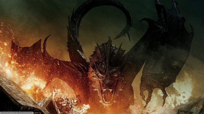 Smaug the dragon from The Hobbit