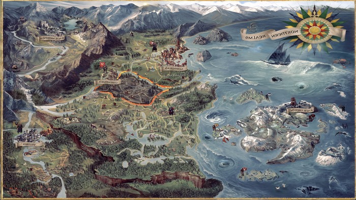 The Witcher 3: Wild Hunt map of the Northern Realms