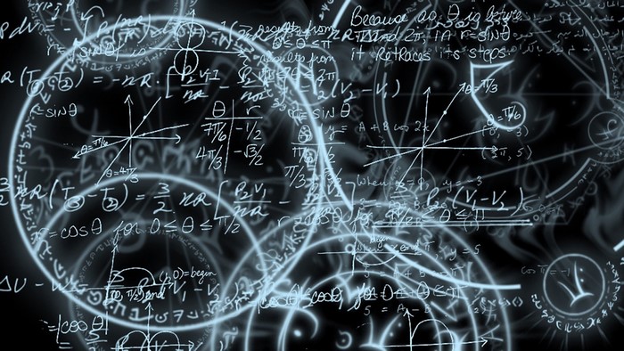 Abstract Mathematics Formulas and Symbols