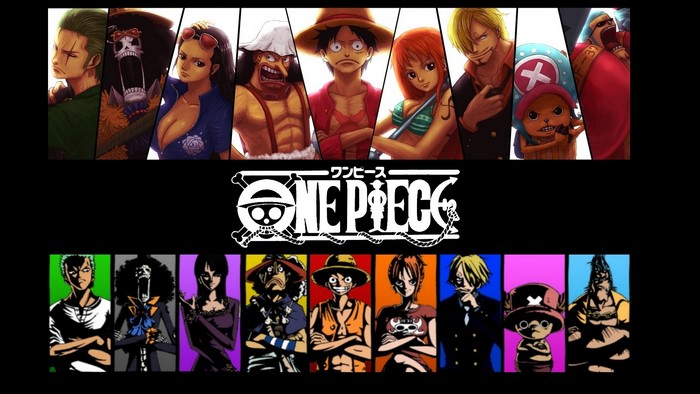 One Piece characters montage