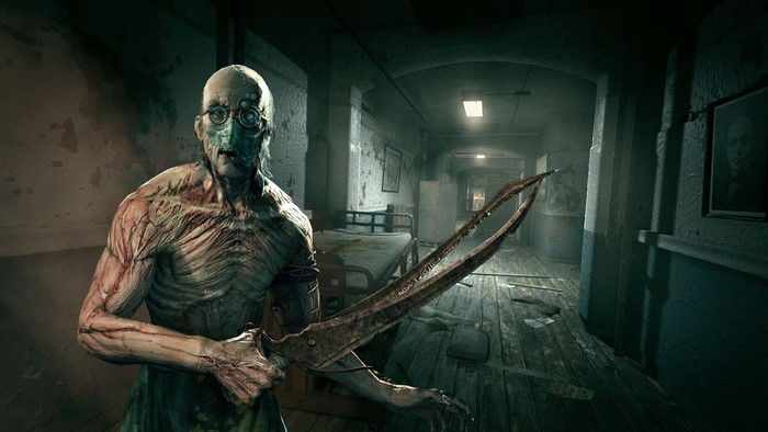 Outlast: The Outlast Trials character with surgical tools