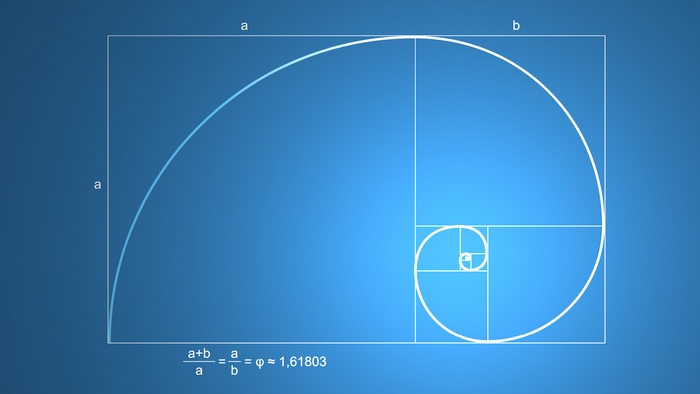 Golden Ratio Fibonacci Spiral Mathematics