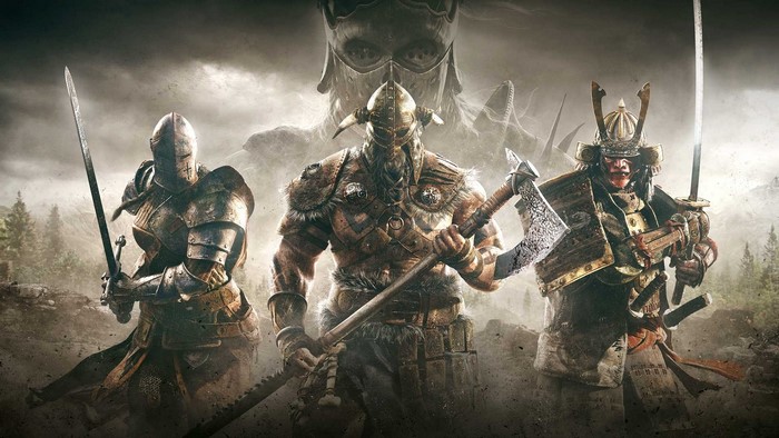 Knights, Vikings, and Samurai from For Honor