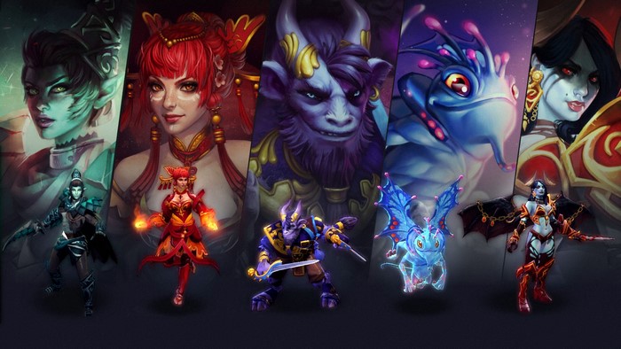Characters from Dota 2