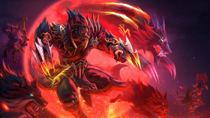 Lycan and wolves from Dota 2