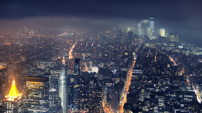 New York City Skyline at Night