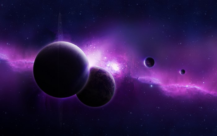 Planets and nebulae in deep space