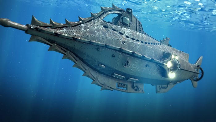 Nautilus submarine from 20,000 Leagues Under the Sea