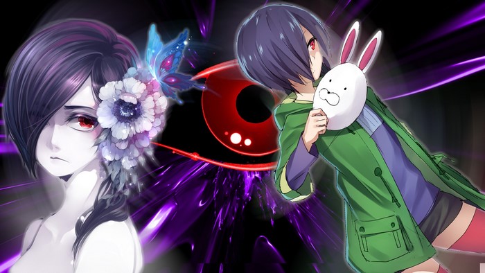 Touka Kirishima from Tokyo Ghoul with a rabbit mask