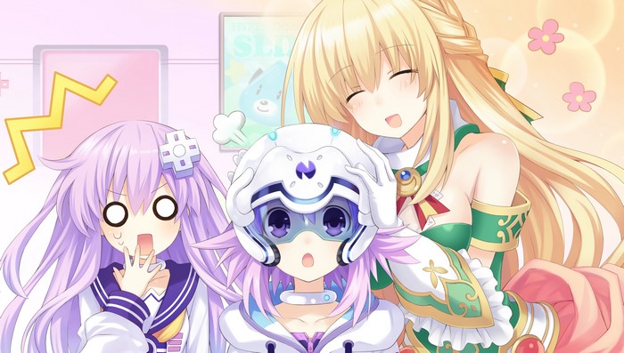 Neptune, Nepgear, and Vert from Hyperdimension Neptunia