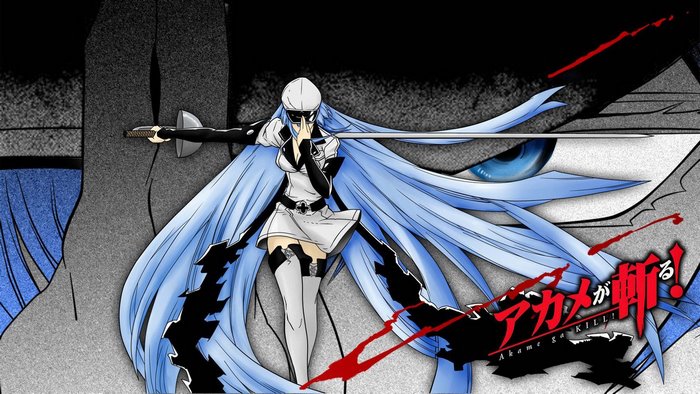 Esdeath from Akame ga Kill with a sword