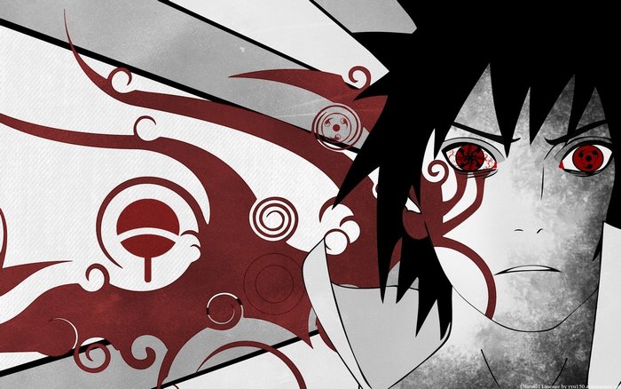 Sasuke Uchiha from Naruto Shippuden with Sharingan
