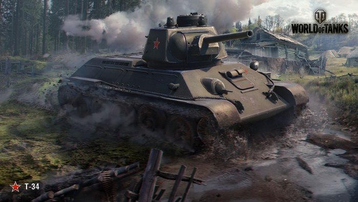 T-34 tank in World of Tanks