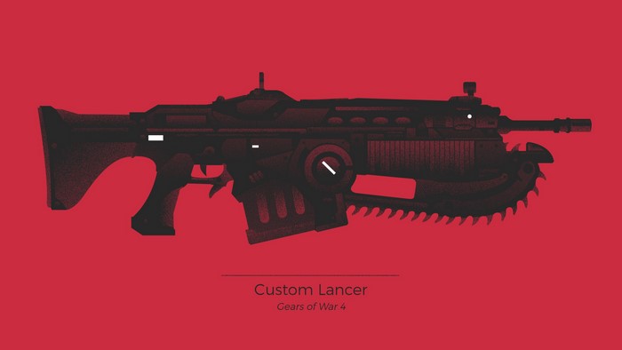 Custom Lancer from Gears of War 4