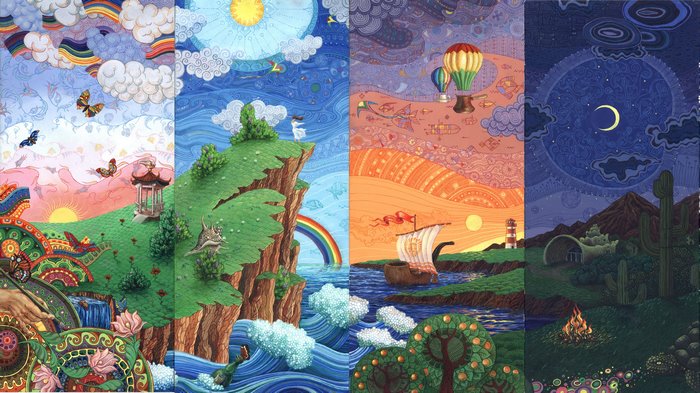 Four Seasons artwork by Aleksander Zhelonkin