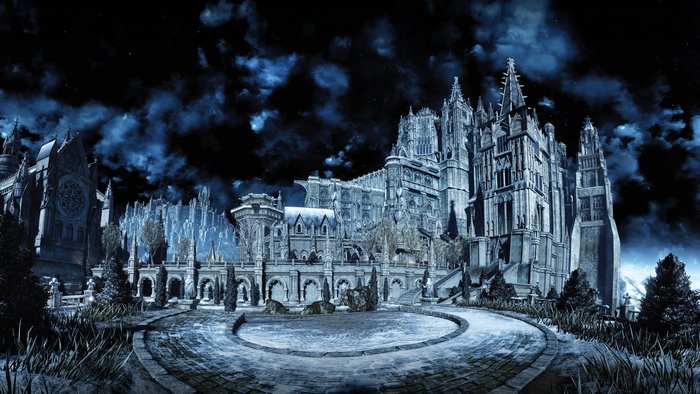 Dark Souls III: Night view of Irithyll
