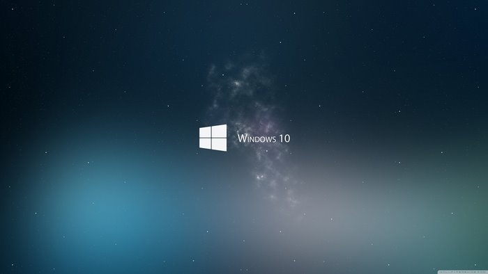 Windows 10 Logo on Starry Sky