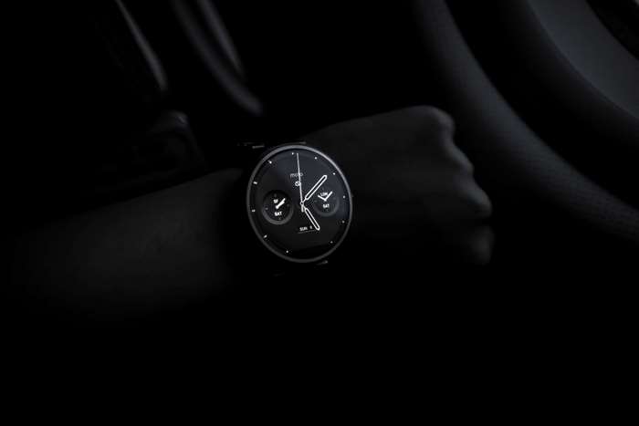 Motorola Moto 360 smartwatch on a wrist