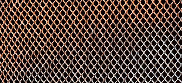Diamond pattern expanded metal mesh texture