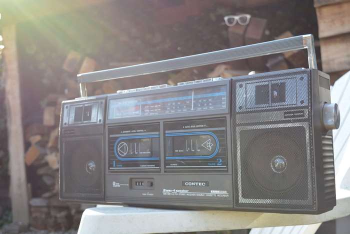 CONTEC boombox cassette player radio