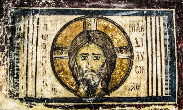 Fresco of Jesus Christ from Cyprus