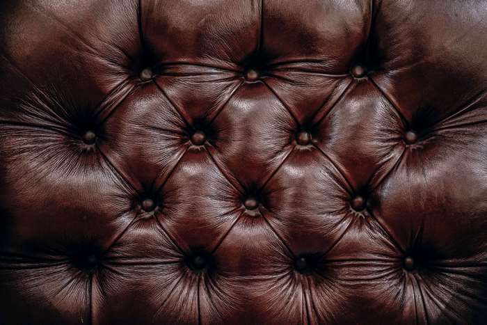 Brown tufted leather furniture pattern 4K