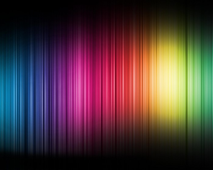 Rainbow spectrum of vertical bands