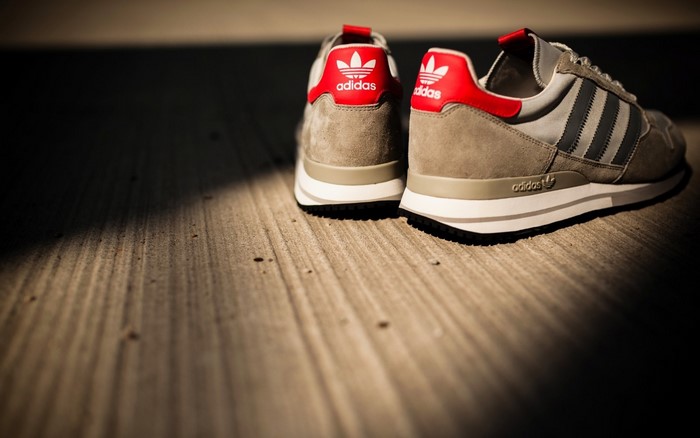 Adidas Originals Sneakers on Wooden Surface