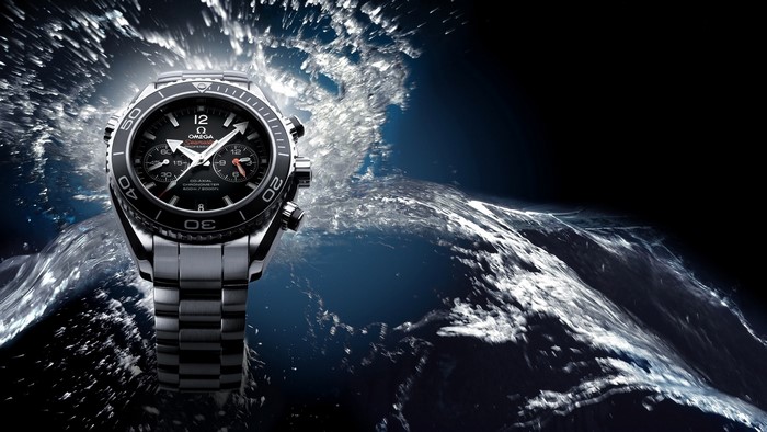 Omega Seamaster Planet Ocean Chronograph Watch in Water