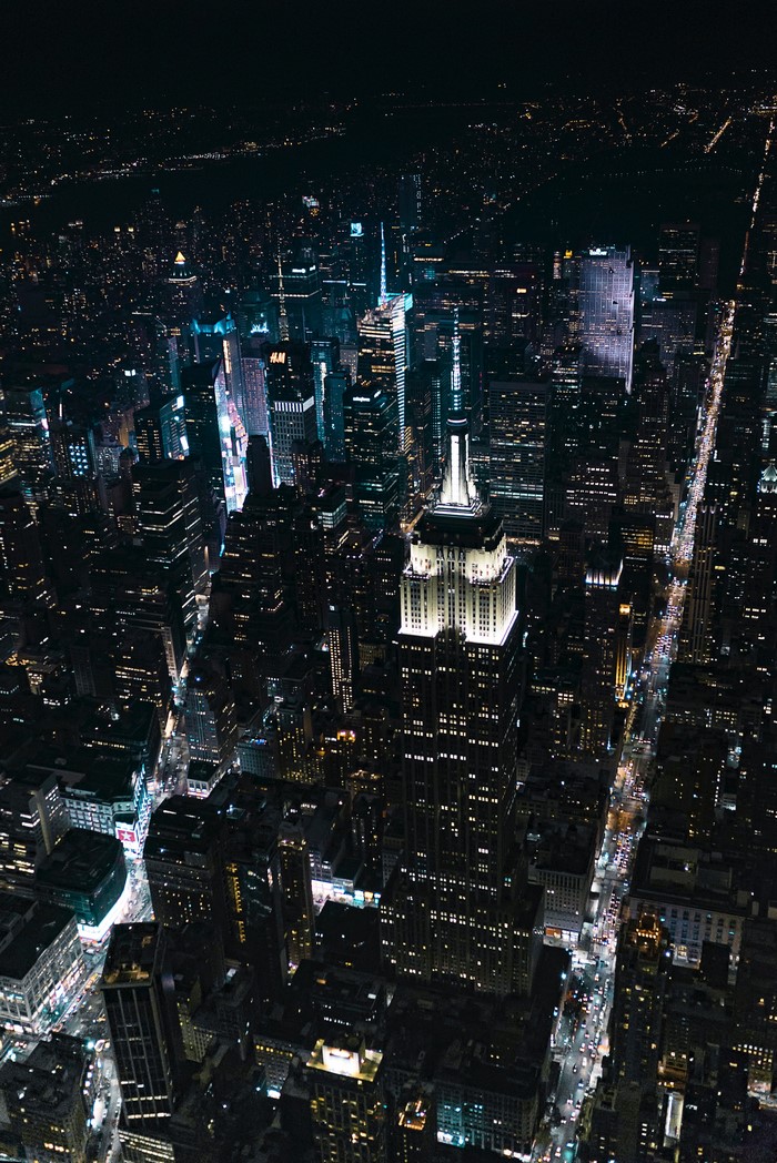 Empire State Building at Night, New York City
