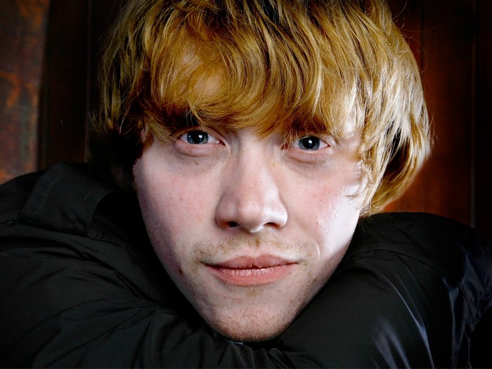 Rupert Grint close-up portrait